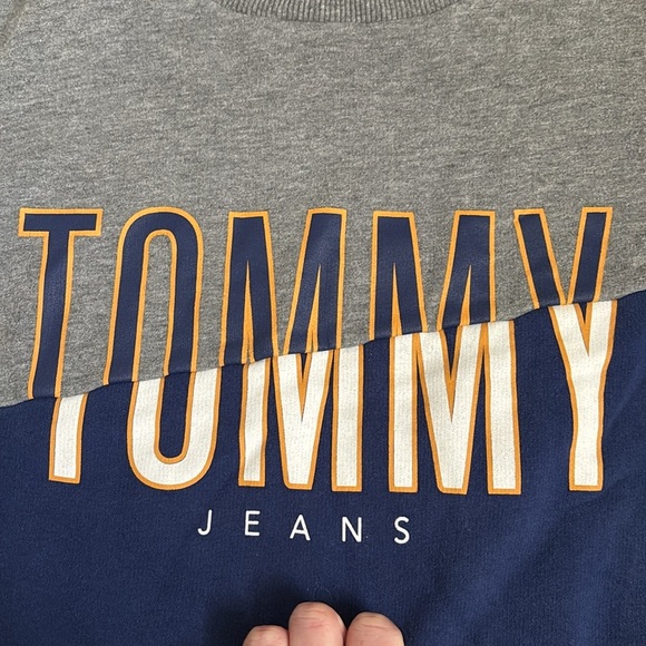 Tommy Hilfiger Grey and Blue Long Sleeve Shirt - Picture 3 of 6